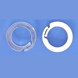 Roman Shade Split Rings - Clear - 100 Per Bag